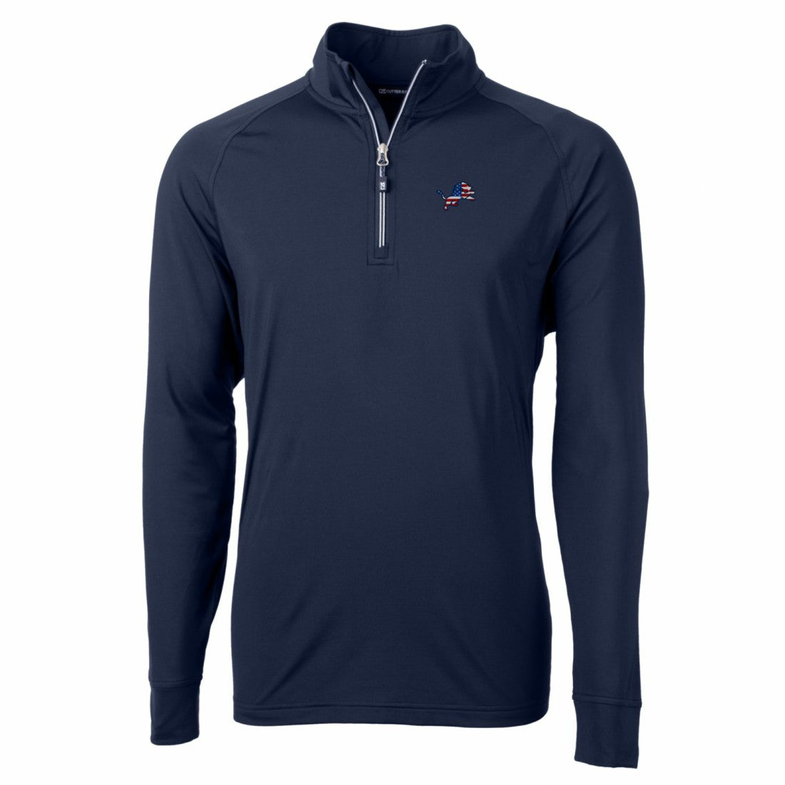 Detroit Lions  Cutter & Buck Team Adapt Eco Knit Hybrid Recycled Quarter-Zip Pullover Top