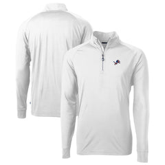 Detroit Lions  Cutter & Buck Team Adapt Eco Knit Hybrid Recycled Quarter-Zip Pullover Top
