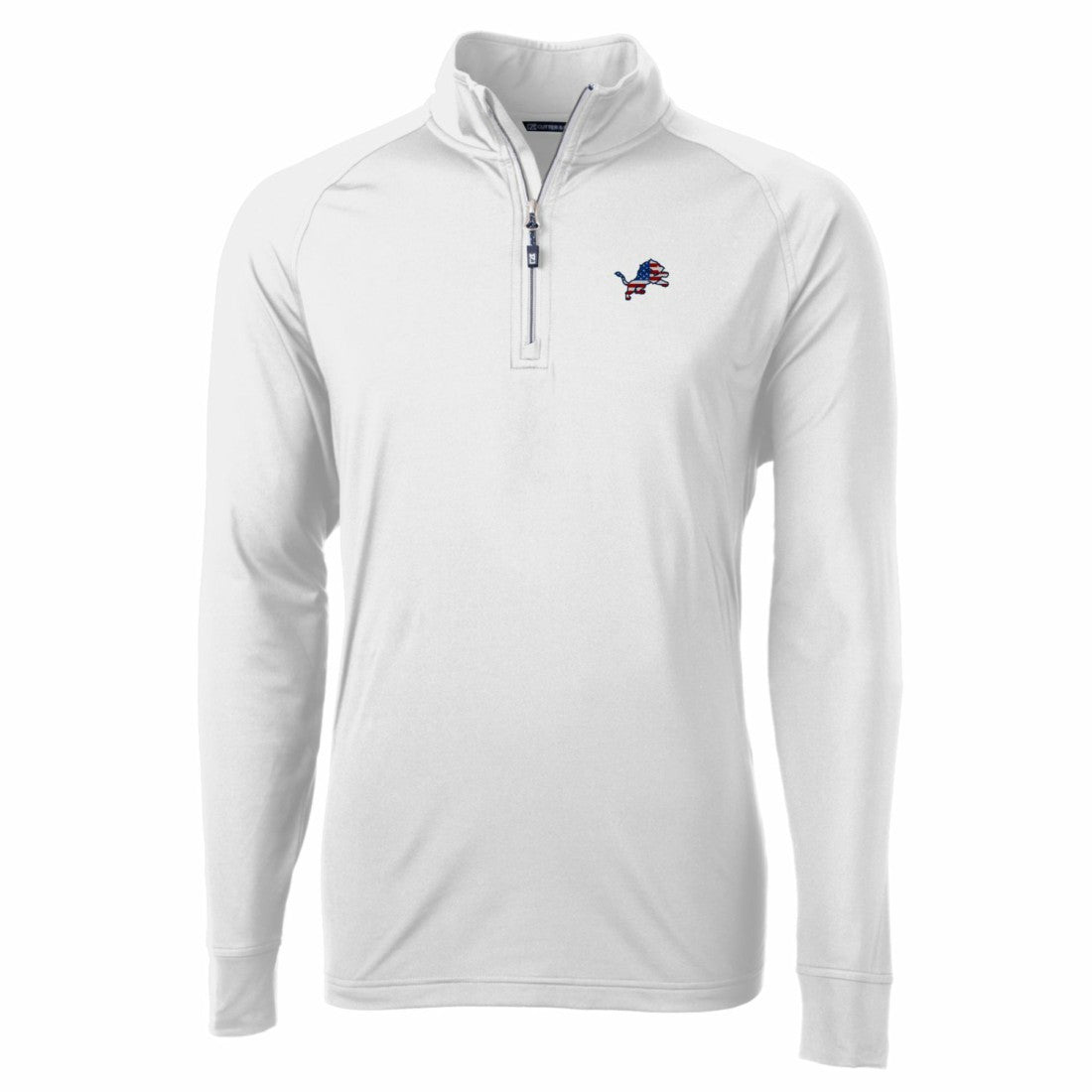 Detroit Lions  Cutter & Buck Team Adapt Eco Knit Hybrid Recycled Quarter-Zip Pullover Top