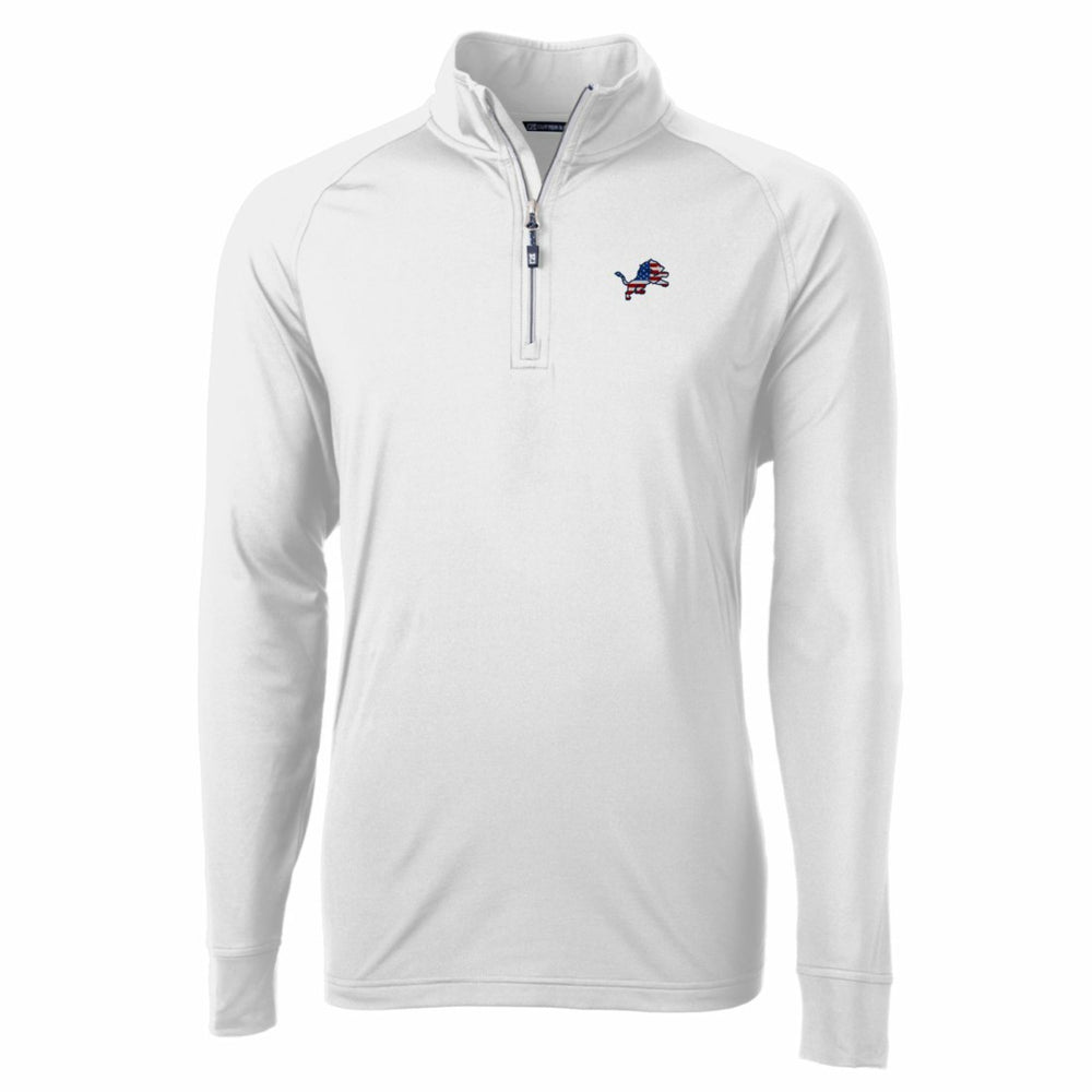 Detroit Lions  Cutter & Buck Team Adapt Eco Knit Hybrid Recycled Quarter-Zip Pullover Top