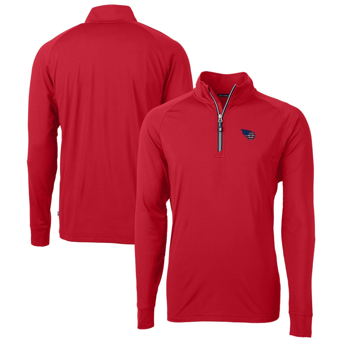 Tennessee Titans  Cutter & Buck Team Adapt Eco Knit Hybrid Recycled Quarter-Zip Pullover Top