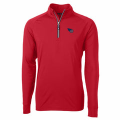 Tennessee Titans  Cutter & Buck Team Adapt Eco Knit Hybrid Recycled Quarter-Zip Pullover Top