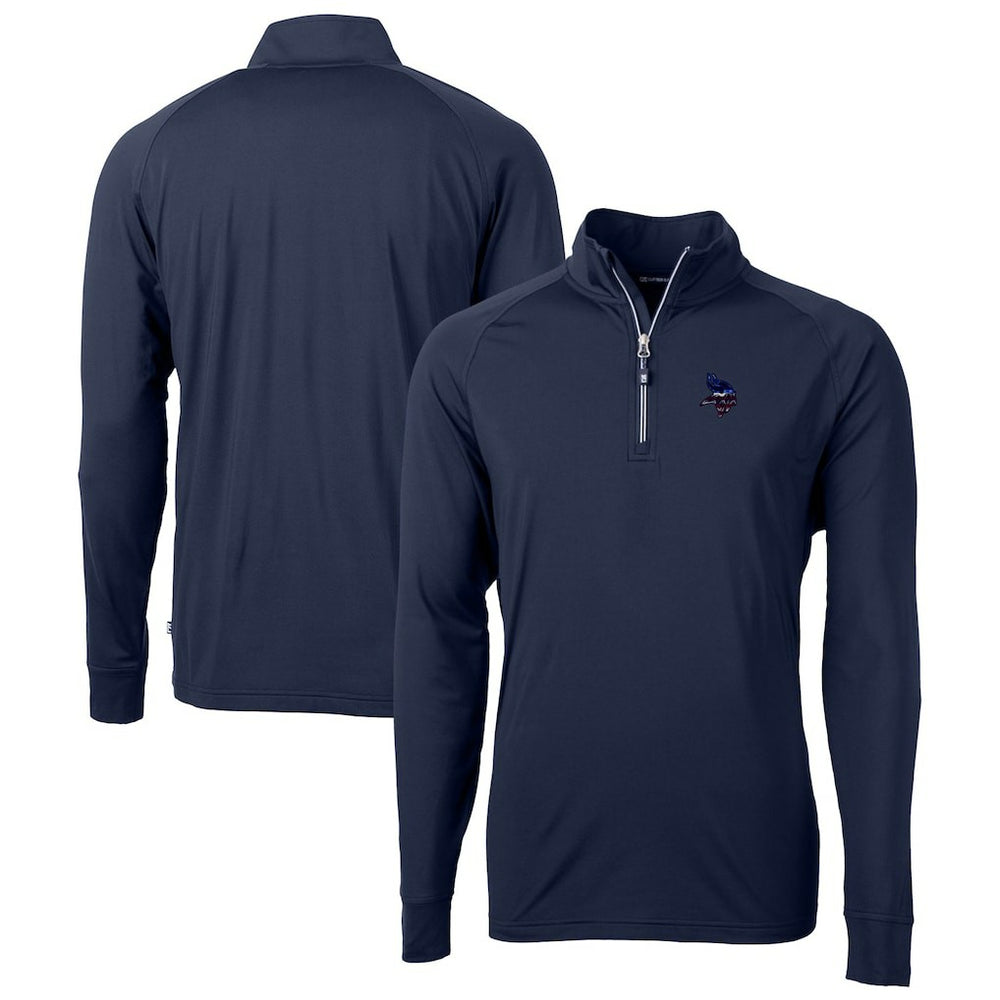 Minnesota Vikings  Cutter & Buck Team Adapt Eco Knit Hybrid Recycled Quarter-Zip Pullover Top