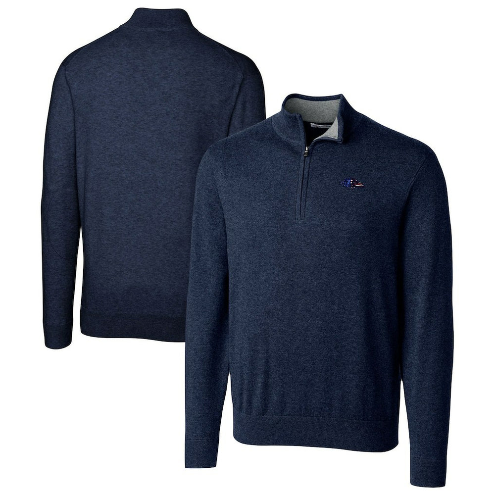 Baltimore Ravens  Cutter & Buck Lakemont Quarter-Zip Pullover Sweater
