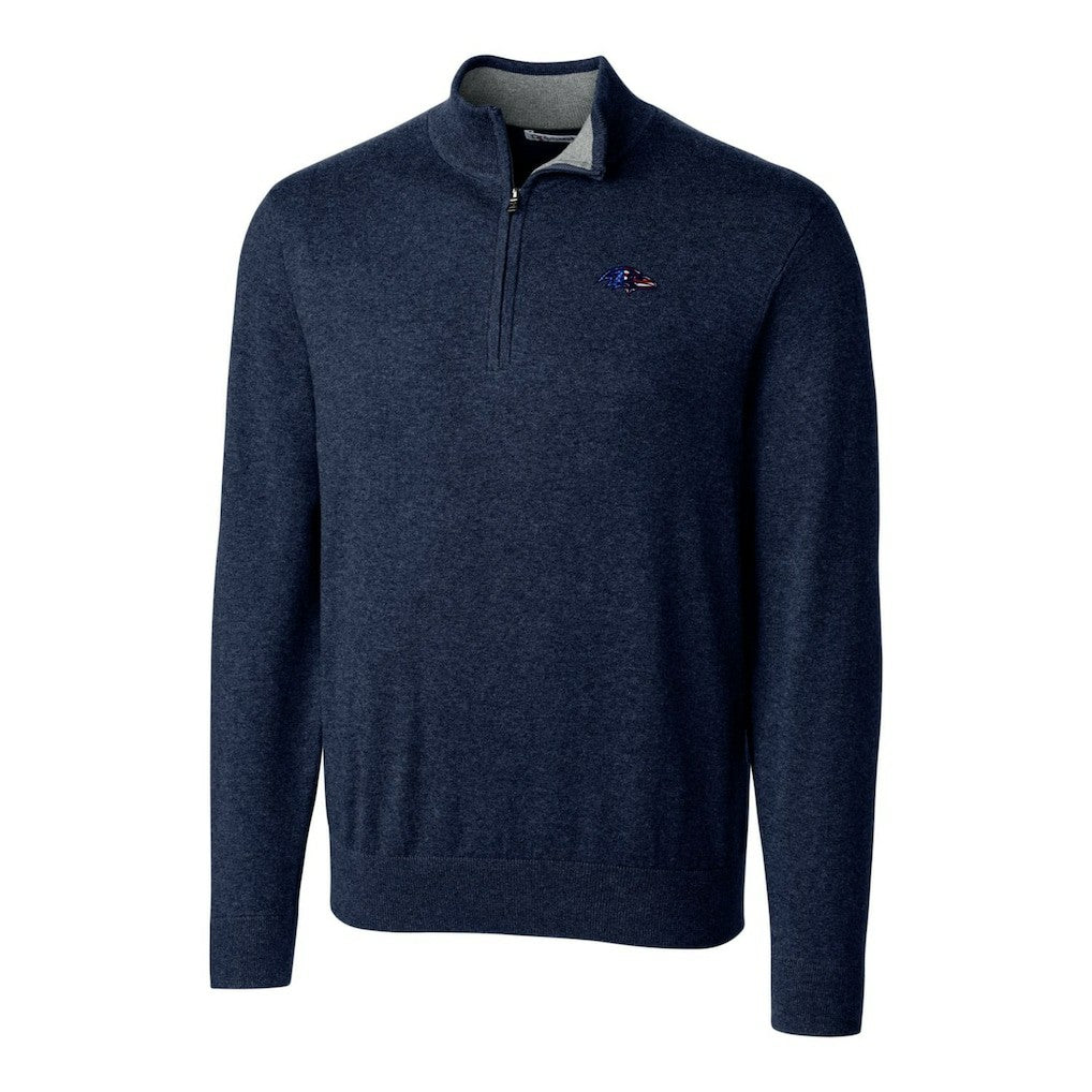 Baltimore Ravens  Cutter & Buck Lakemont Quarter-Zip Pullover Sweater