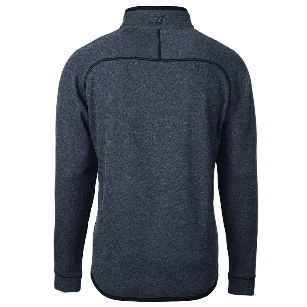 Kansas City Chiefs  Cutter & Buck Big & Tall Mainsail Sweater Knit Half-Zip Pullover Jacket