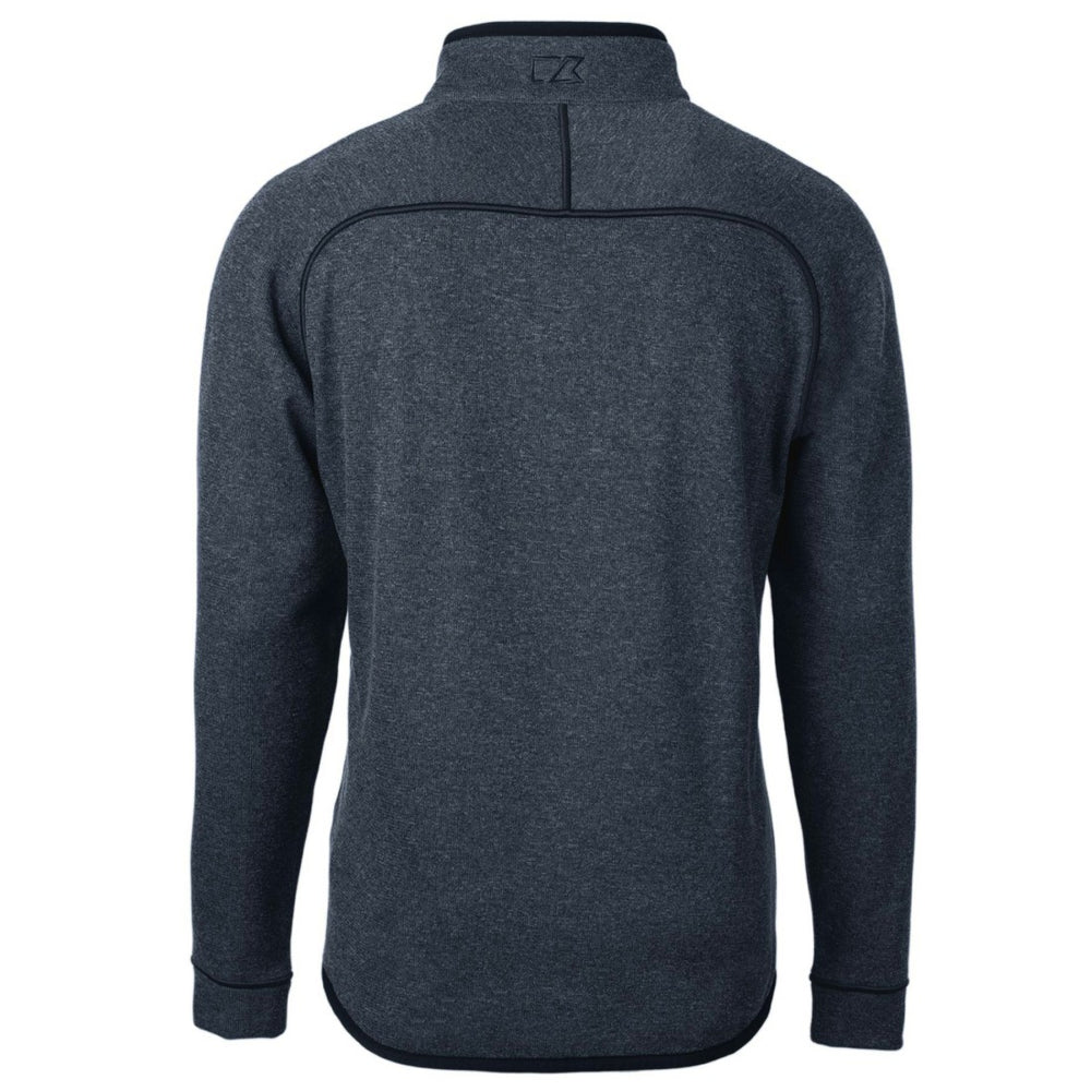 Detroit Lions  Cutter & Buck Big & Tall Mainsail Sweater Knit Half-Zip Pullover Jacket