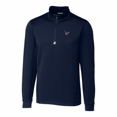Houston Texans  Cutter & Buck Big & Tall Traverse Stretch Quarter-Zip Pullover Top