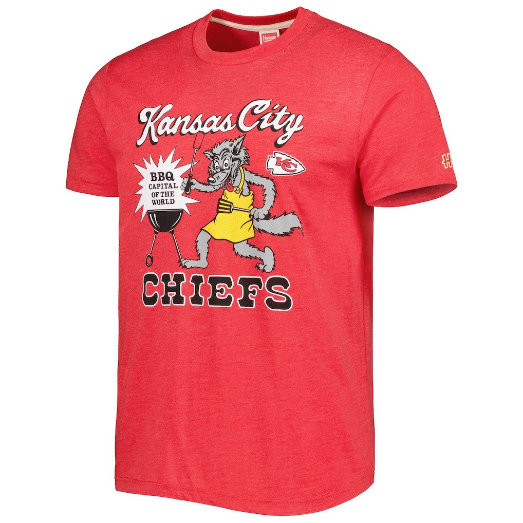 Kansas City Chiefs  Homage BBQ Hyper Local Tri-Blend T-Shirt