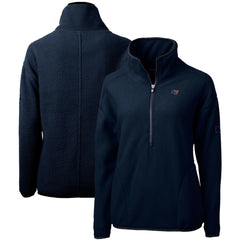 Tampa Bay Buccaneers  Cutter & Buck Women's Americana Cascade Eco Sherpa Fleece Half-Zip Pullover Jacket