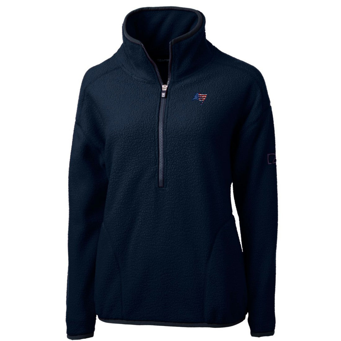 Tampa Bay Buccaneers  Cutter & Buck Women's Americana Cascade Eco Sherpa Fleece Half-Zip Pullover Jacket