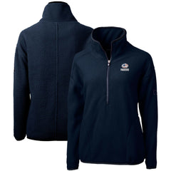 Green Bay Packers  Cutter & Buck Women's Americana Cascade Eco Sherpa Fleece Half-Zip Pullover Jacket