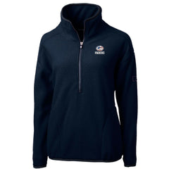 Green Bay Packers  Cutter & Buck Women's Americana Cascade Eco Sherpa Fleece Half-Zip Pullover Jacket