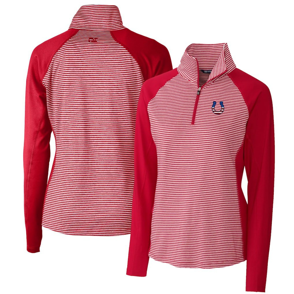 Indianapolis Colts  Cutter & Buck Women's Forge Tonal Half-Zip Top
