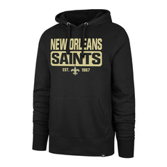 New Orleans Saints 47 brand '47 Box Out Headline Pullover Hoodie