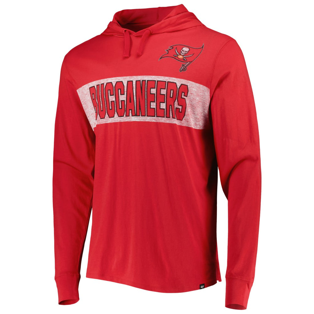 Tampa Bay Buccaneers 47 brand '47 Field Franklin Hooded Long Sleeve T-Shirt