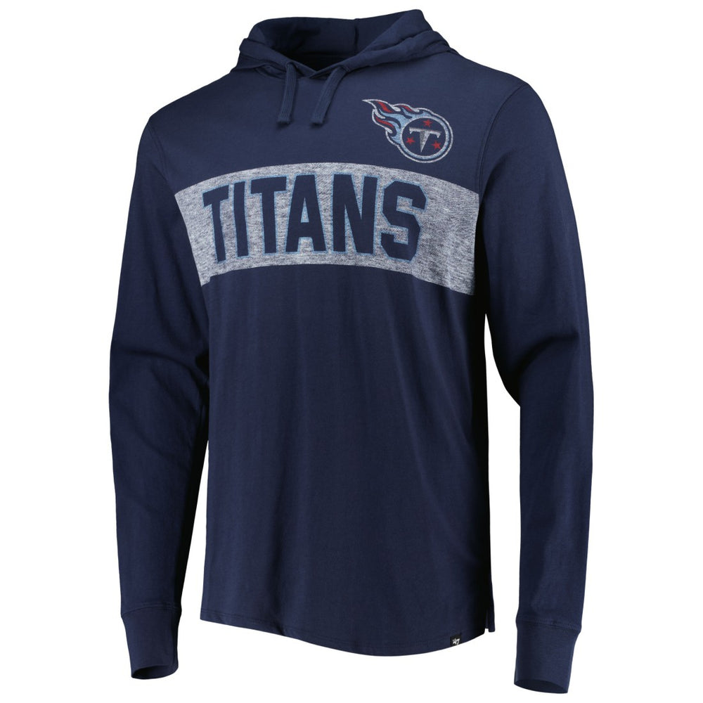 Tennessee Titans 47 brand '47 Field Franklin Hooded Long Sleeve T-Shirt