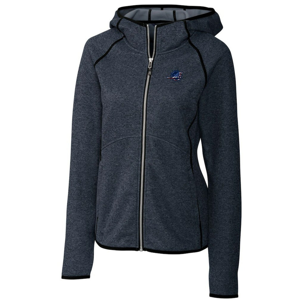 Miami Dolphins  Cutter & Buck Women's Mainsail Full-Zip Jacket