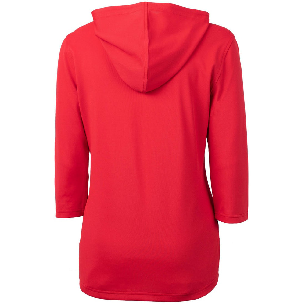 Houston Texans  Cutter & Buck Women's Virtue Eco Pique 3/4 Sleeve Half-Zip Pullover Hoodie