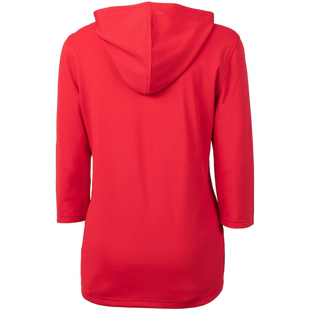 Arizona Cardinals  Cutter & Buck Women's Virtue Eco Pique 3/4 Sleeve Half-Zip Pullover Hoodie