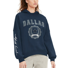 Dallas Cowboys  Tommy Hilfiger Women's Becca Dropped Shoulders Pullover Hoodie