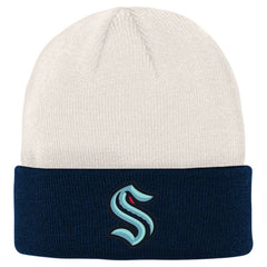 Seattle Kraken Youth Logo Cuffed Knit Hat For Sale