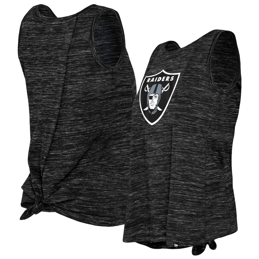 Las Vegas Raiders New Era Women's Space Dye Tie-Back Tank Top