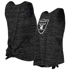 Las Vegas Raiders New Era Women's Space Dye Tie-Back Tank Top
