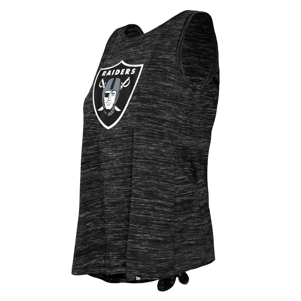 Las Vegas Raiders New Era Women's Space Dye Tie-Back Tank Top