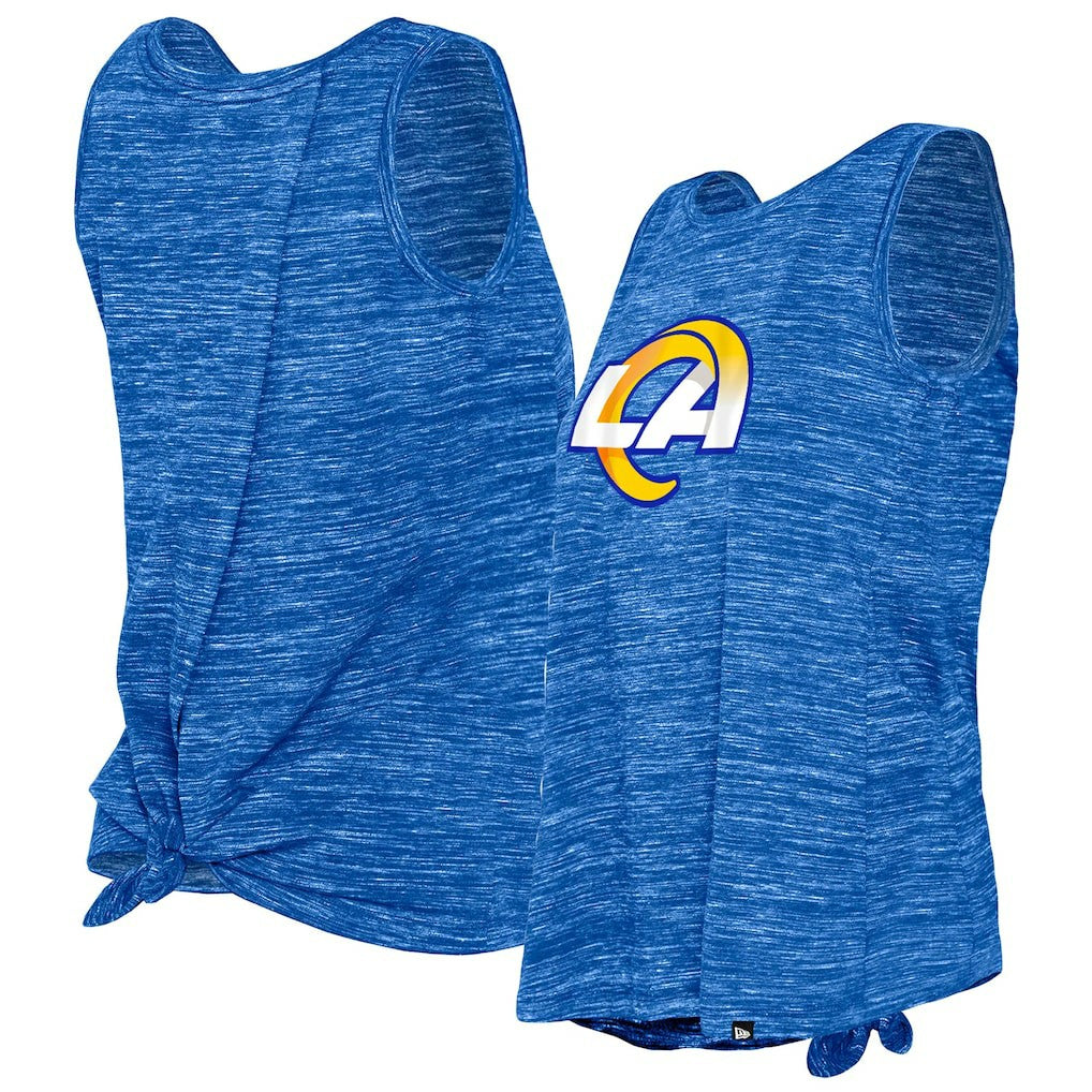 Los Angeles Rams New Era Women's Space Dye Tie-Back Tank Top