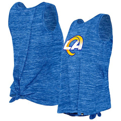 Los Angeles Rams New Era Women's Space Dye Tie-Back Tank Top