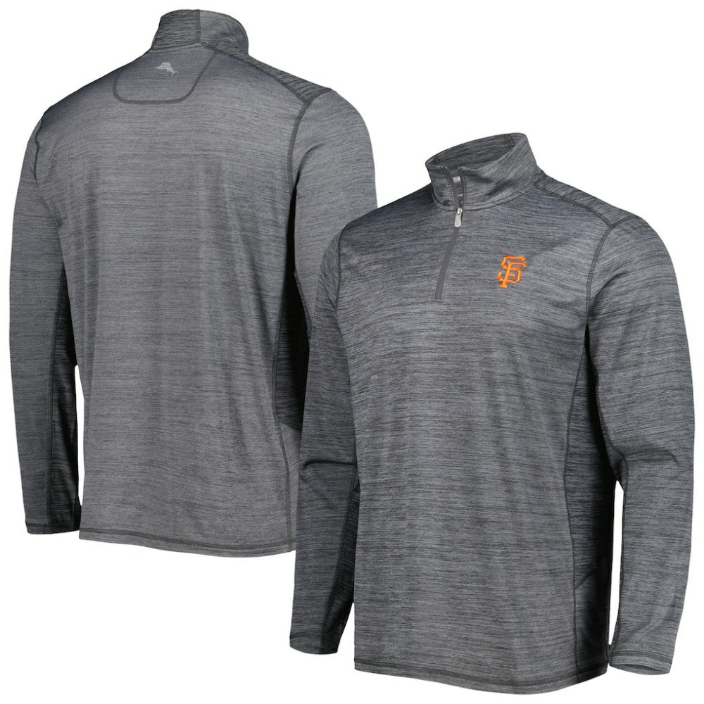 San Francisco Giants Tommy Bahama Delray IslandZone Half-Zip Top | MLB Outlet