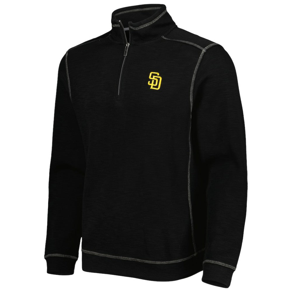 San Diego Padres Tommy Bahama Tobago Bay Tri-Blend Quarter-Zip Sweatshirt | MLB New
