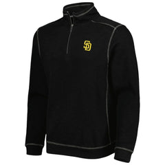 San Diego Padres Tommy Bahama Tobago Bay Tri-Blend Quarter-Zip Sweatshirt | MLB New