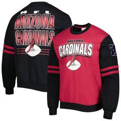 Arizona Cardinals Mitchell & Ness All Over 2.0 Pullover Sweatshirt