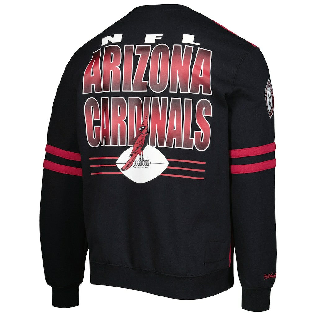 Arizona Cardinals Mitchell & Ness All Over 2.0 Pullover Sweatshirt