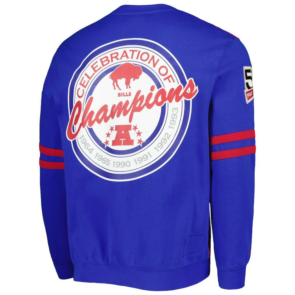 Buffalo Bills Mitchell & Ness All Over 2.0 Pullover Sweatshirt