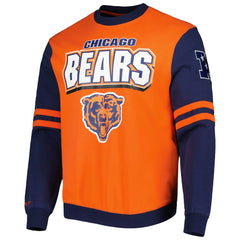 Chicago Bears Mitchell & Ness All Over 2.0 Pullover Sweatshirt