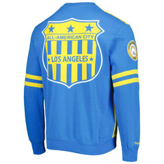 Los Angeles Chargers Mitchell & Ness All Over 2.0 Pullover Sweatshirt