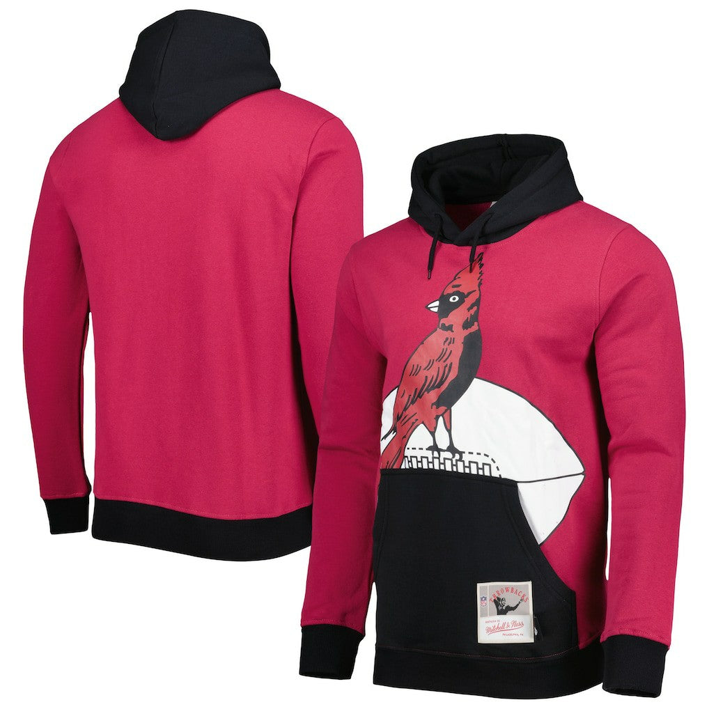 Arizona Cardinals Mitchell & Ness Big Face 5.0 Pullover Hoodie