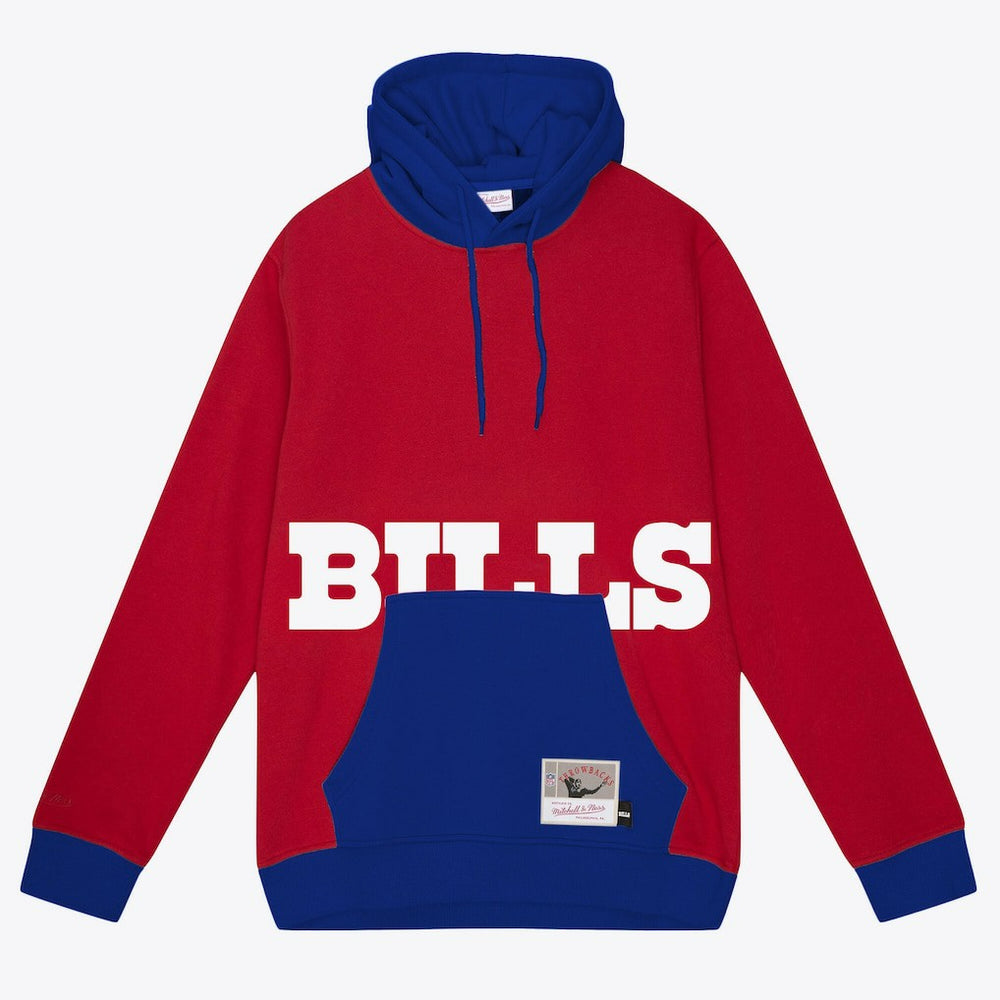 Buffalo Bills Mitchell & Ness Big Face 5.0 Pullover Hoodie