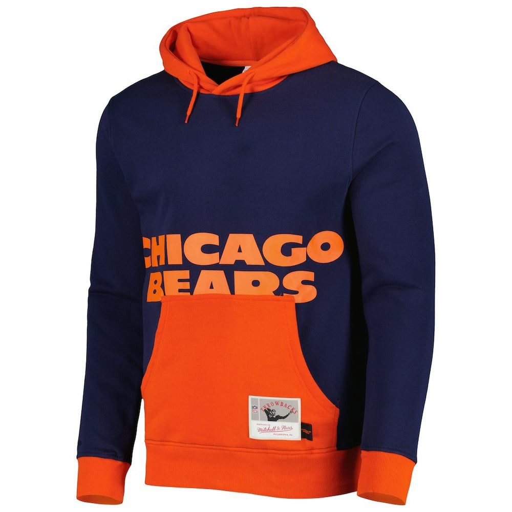 Chicago Bears Mitchell & Ness Big Face 5.0 Pullover Hoodie