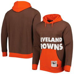 Cleveland Browns Mitchell & Ness Big Face 5.0 Pullover Hoodie