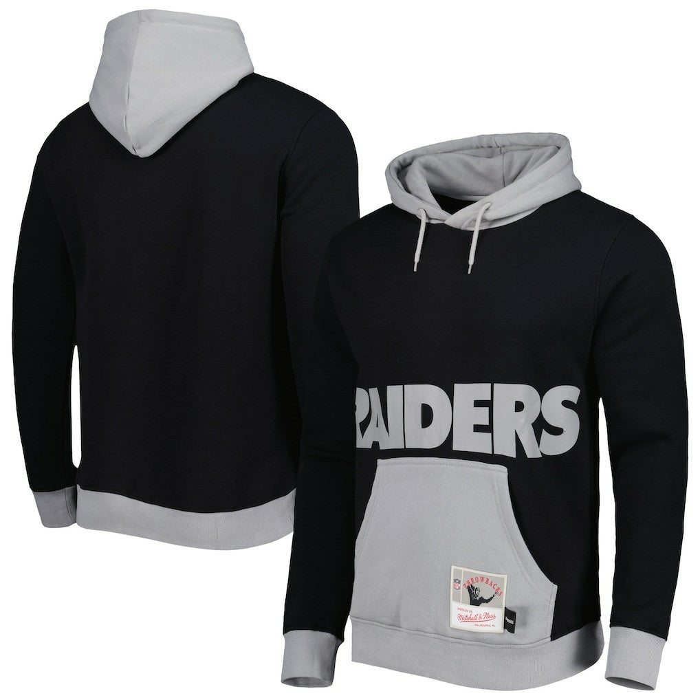 Las Vegas Raiders Mitchell & Ness Big Face 5.0 Pullover Hoodie