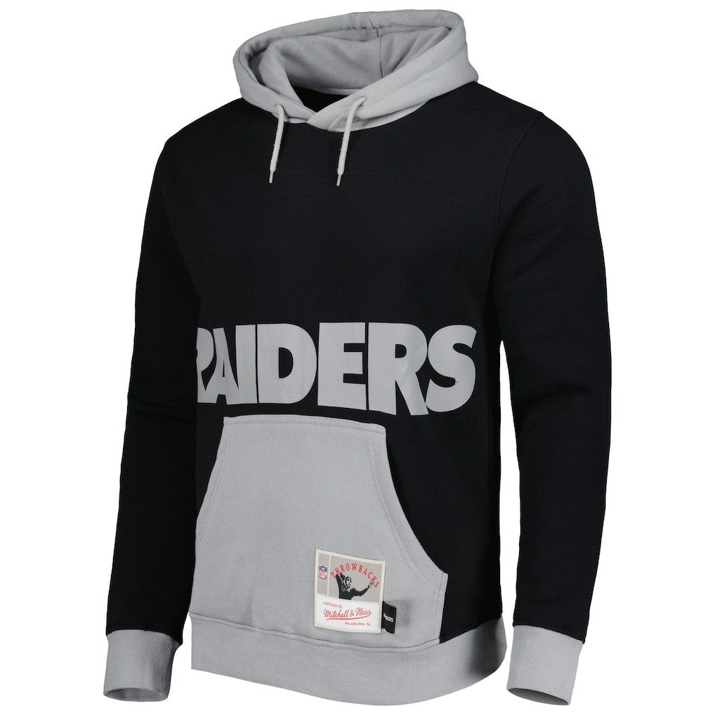 Las Vegas Raiders Mitchell & Ness Big Face 5.0 Pullover Hoodie