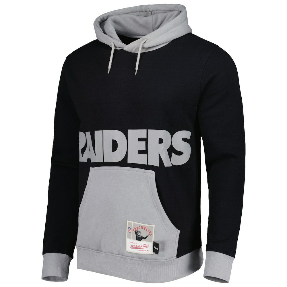 Las Vegas Raiders Mitchell & Ness Big Face 5.0 Pullover Hoodie