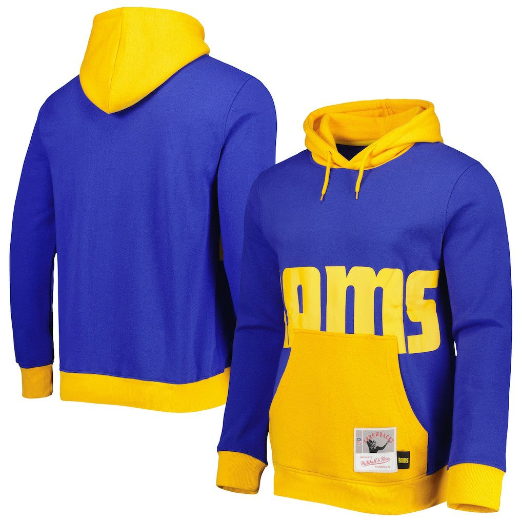 Los Angeles Rams Mitchell & Ness Big Face 5.0 Pullover Hoodie