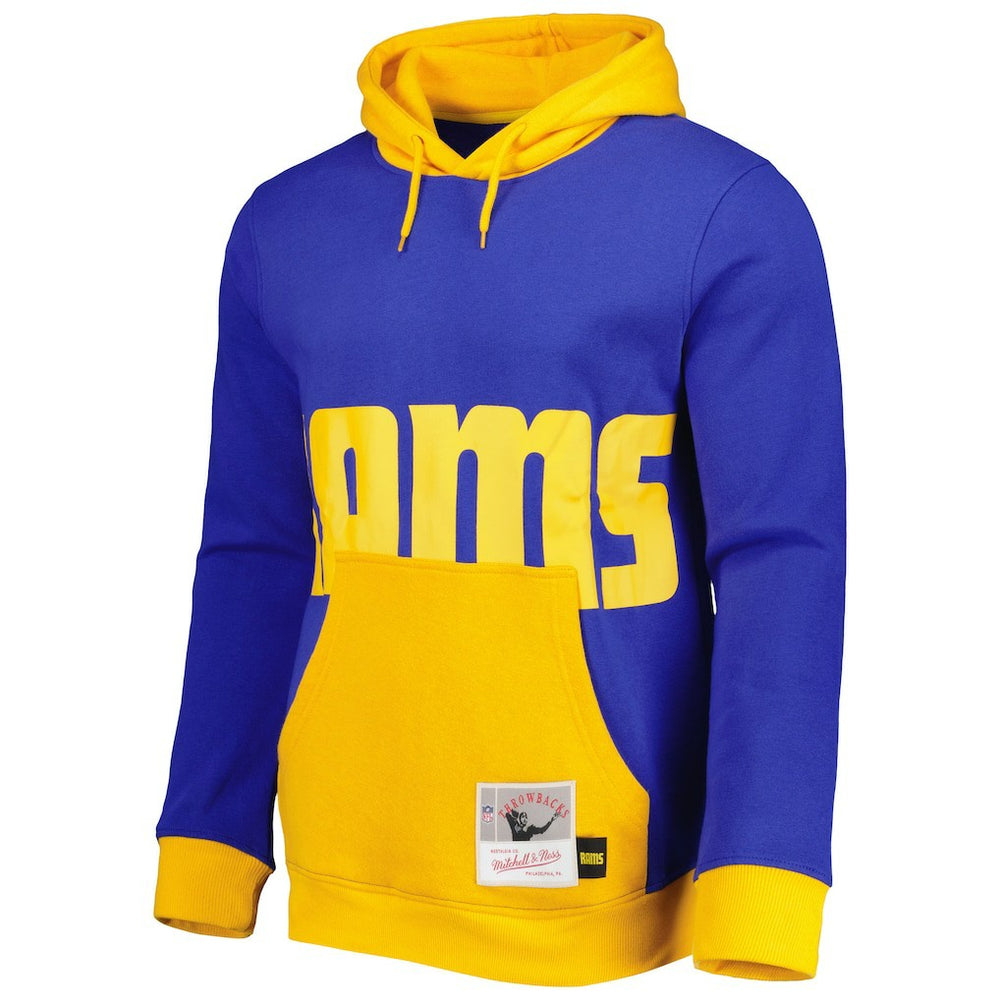 Los Angeles Rams Mitchell & Ness Big Face 5.0 Pullover Hoodie