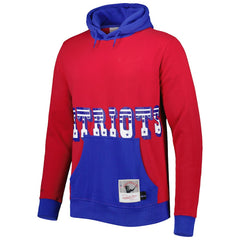 New England Patriots Mitchell & Ness Big Face 5.0 Pullover Hoodie