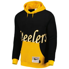 Pittsburgh Steelers Mitchell & Ness Big Face 5.0 Pullover Hoodie